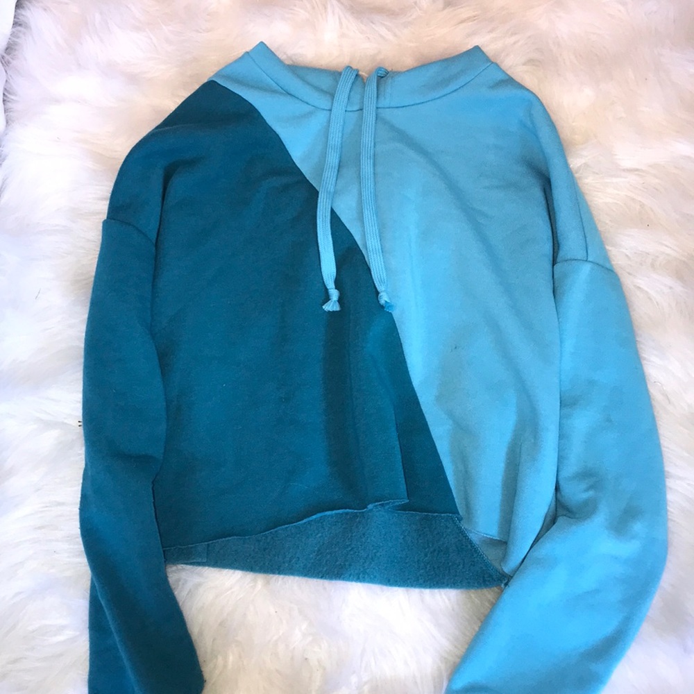 Split color hoodie